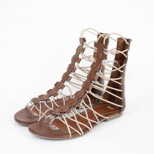 MIA Gladiator Sandals Brown Size 6.5
